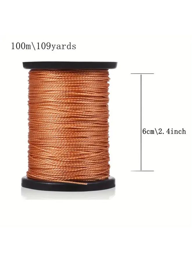 Coffee Color Heavy Duty Nylon Sewing Thread For Leather Shoes Pants Repair - Image 3