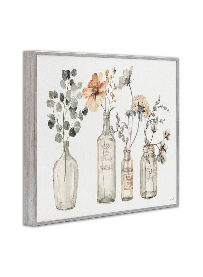 Stupell Industries Stupell Industries Antique Floral Bouquets Flowers Glass Jar Painting Framed Giclee Art Design by Lisa Audit - Image 3