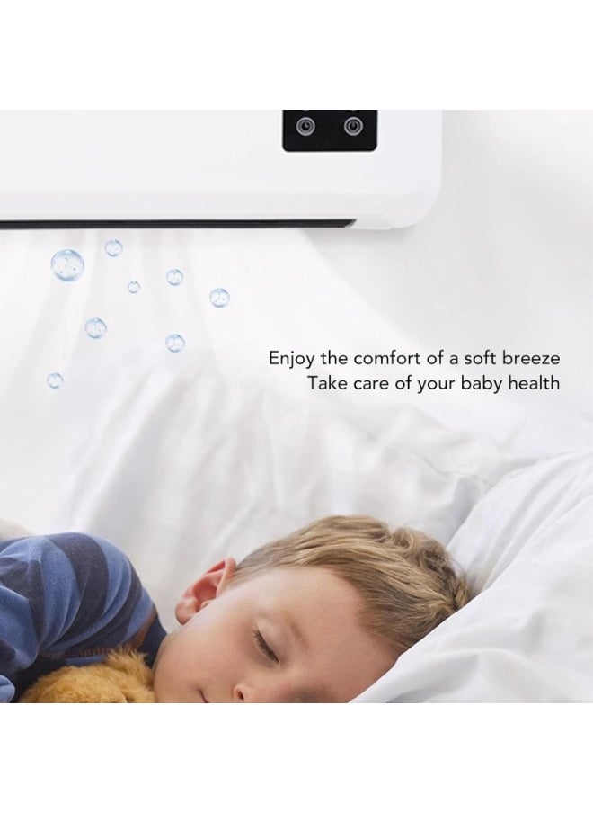 Generic Wall Mounted Air Conditioner & Heater, Quiet Wall AC & Heater Combo with Remote Control for Room| Kitchen| Office Desk| Bedroom| Camping  - Image 3