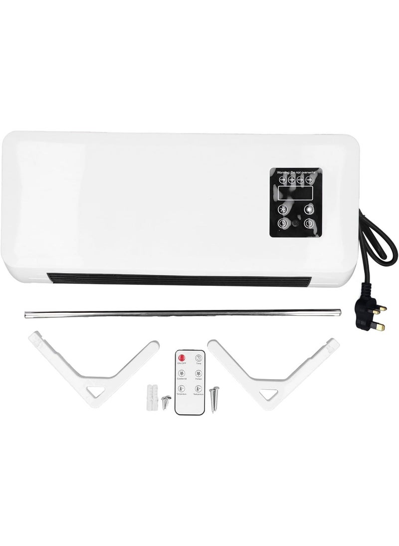 Bin Kamil - Wall Mounted Air Conditioner & Heater, Quiet Wall AC & Heater Combo with Remote Control for Room| Kitchen| Office Desk| Bedroom| Camping - Image 1