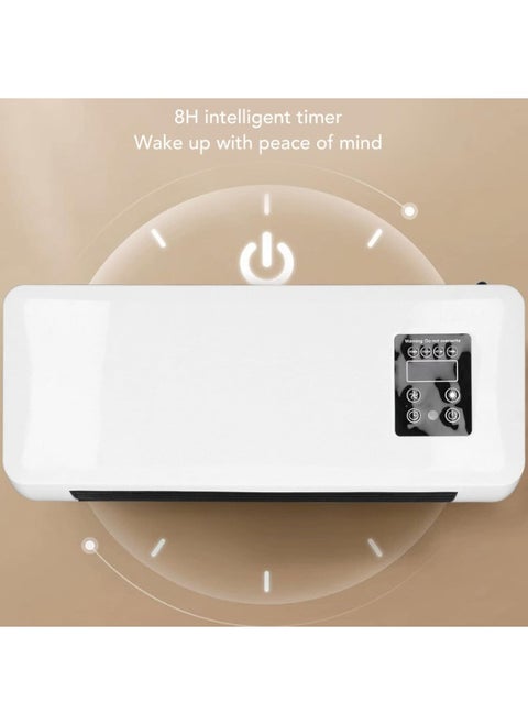 Wall Mounted Air Conditioner & Heater, Quiet Wall AC & Heater Combo with Remote Control for Room| Kitchen| Office Desk| Bedroom| Camping