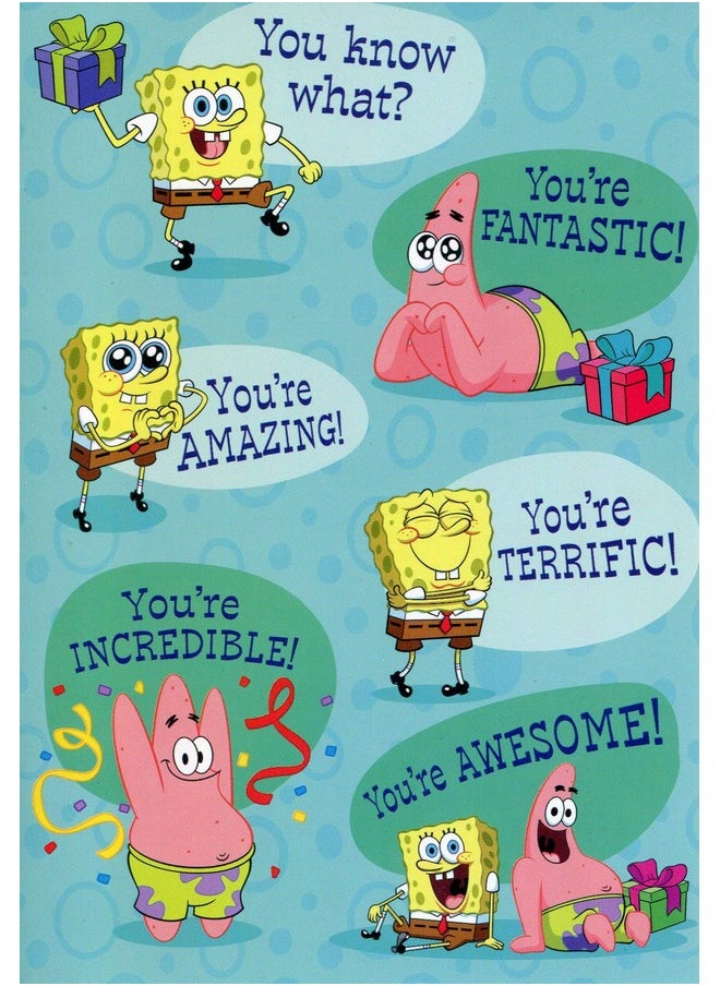 Greeting Card - Birthday Spongebob You Know What?, You'Re Fantastic, You'Re Amazing.... - Image 1