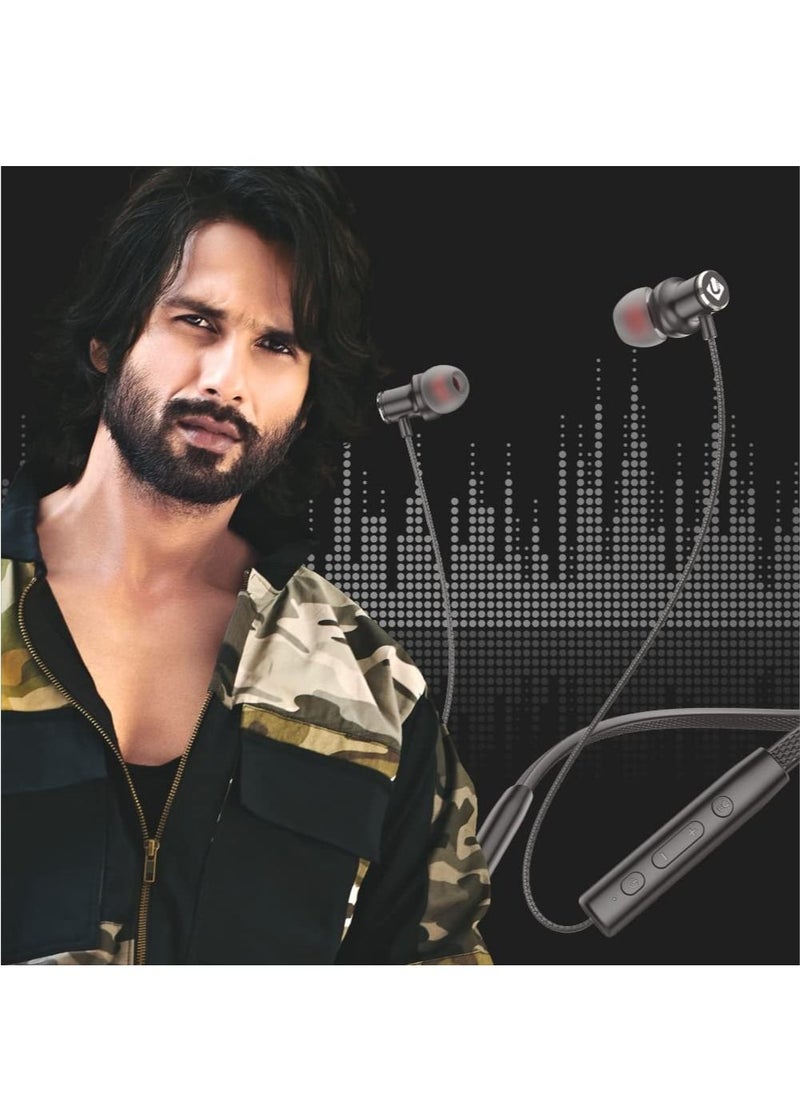 U & I ENTERTAINMENT - U & I Cobra 50Hours Music Time Fast Charging Wireless Neckband with 4Mode Equalizer Bluetooth Headset - Image 1