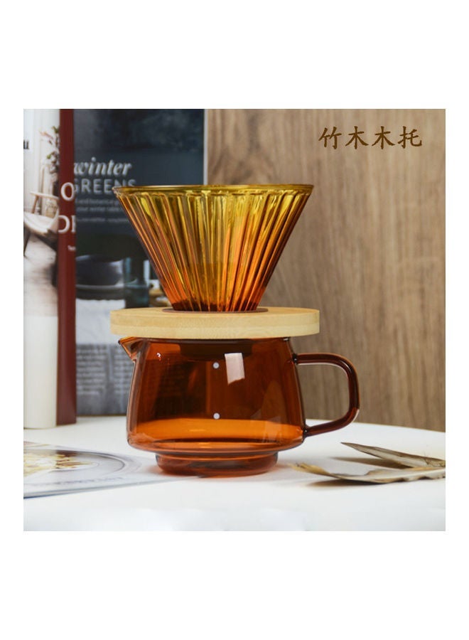 NIBEMINENT Pour Over Coffee Maker Orange 500ml  - Image 3