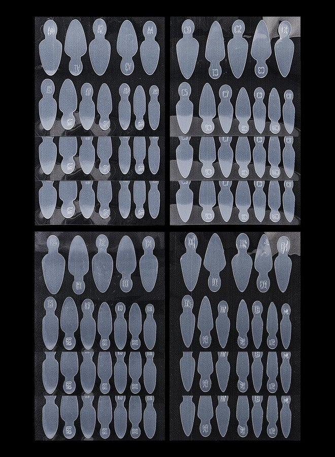 NICENEEDED 144 Pieces Duet System Dual Forms Nail Sticker, French Tip Nail Forma Pads Soft Silicone Nail Molds, Extension Quick Building Dual Nail Forms Mould for French Manicure Inner Mold - Image 1