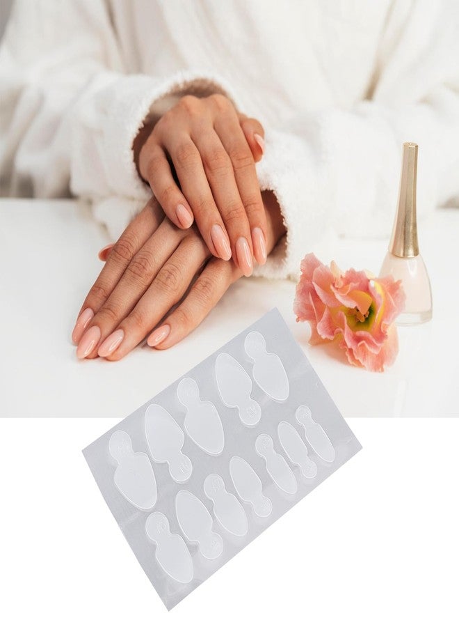 NICENEEDED 144 Pieces Duet System Dual Forms Nail Sticker, French Tip Nail Forma Pads Soft Silicone Nail Molds, Extension Quick Building Dual Nail Forms Mould for French Manicure Inner Mold - Image 2