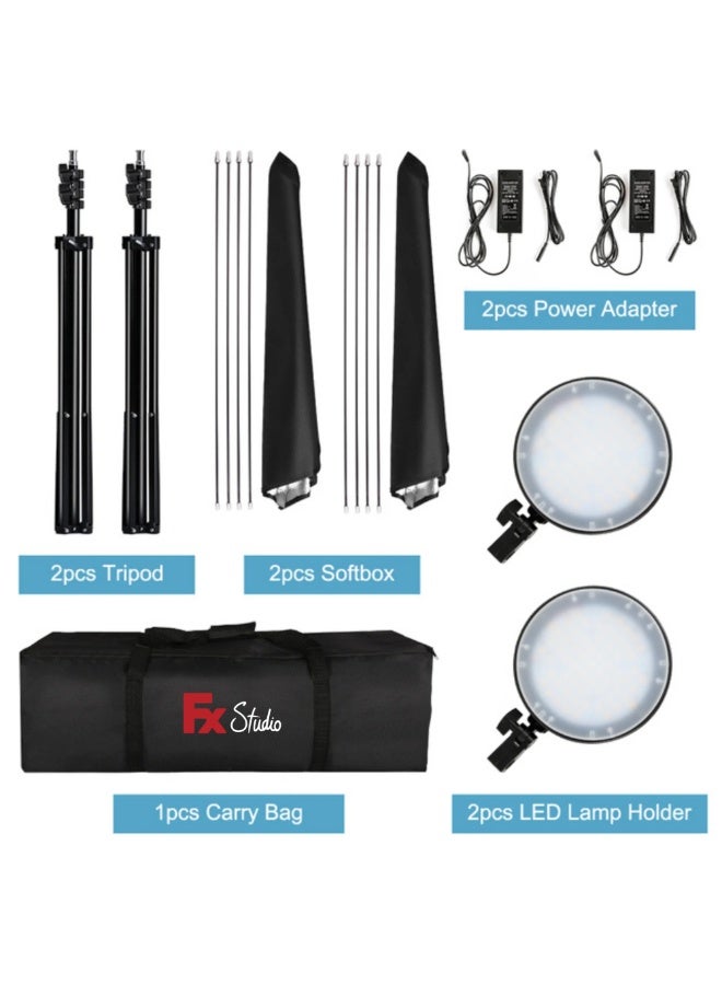 FX Studio 50×70cm Softbox Lighting Kit – 90W Bi-Color with Remote & LCD Screen - Image 5