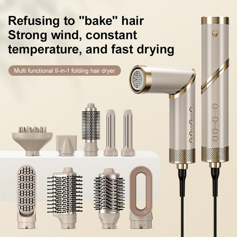 9 in 1 Hair Dryer Air with Multiple Attachments for Curling and Styling - Image 2