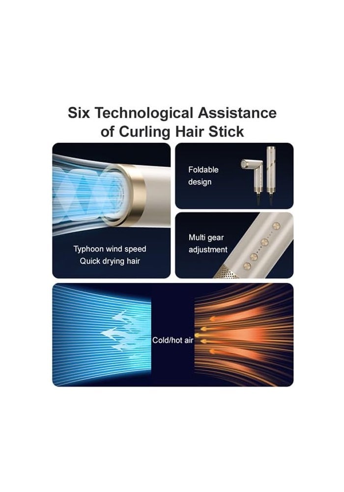 9 in 1 Hair Dryer Air with Multiple Attachments for Curling and Styling - Image 3