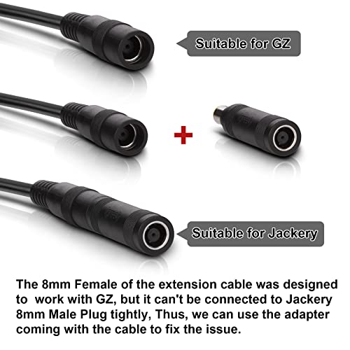 iGreely 8mm Splitter - Y Splitter Adapter Cable for Solar Panel, RV, Automotive, Marine & Portable Power Station - Compatible with Jackery & Goal Zero (Male to Female x 2) - Image 3