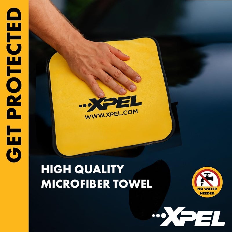 XPEL 3-Pack New Car Care Kit – Ceramic & Waterless Detailing for Paint, PPF & Glass | Ceramic Boost, Waterless Detail Spray, Streak-Free Glass Cleaner & Premium Microfiber Towel in Branded Case - Image 4