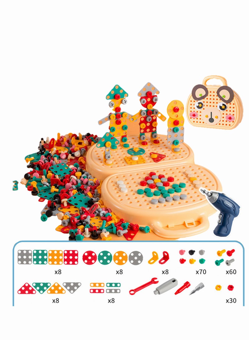 MEBEGIN Mebegin Construction Engineering Building Block Set Educational DIY Game with Toy Drill and Screw Driver Tool for Boys and Girls  - Image 4