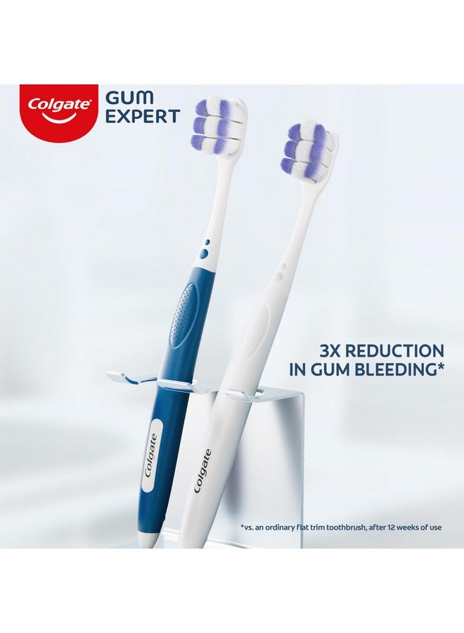 كولجيت مجموعة فرشاة أسنان كولجيت جام إكسبيرت ألترا سوفت للثة، فرشاة أسنان فائقة النعومة للثة الحساسة ونزيف اللثة وتهيجها، عبوتان - Image 2