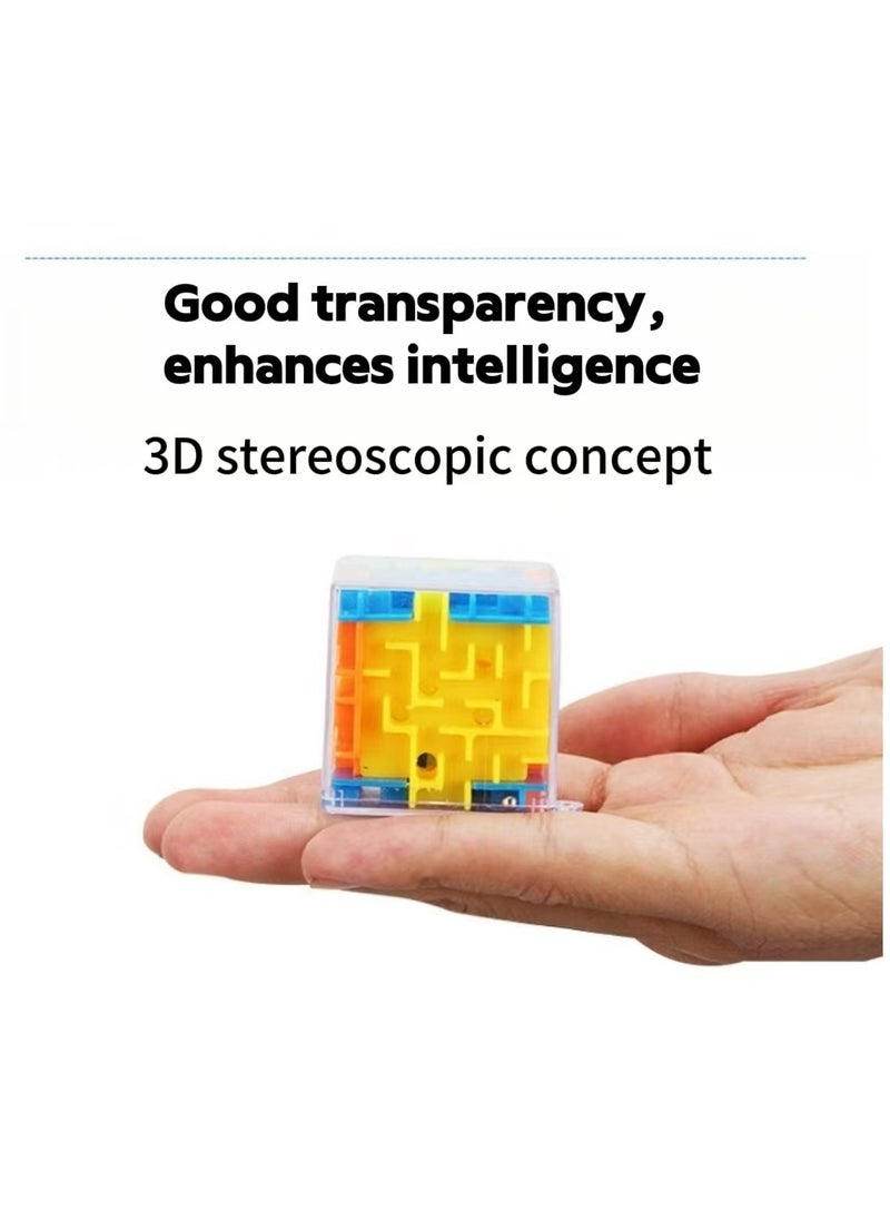 ماركة غير محددة مصغرة الكرة المتاهة متاهة لعبة تعليمية للأطفال 3D الكرة المتاهة لغز مكعب دوار 