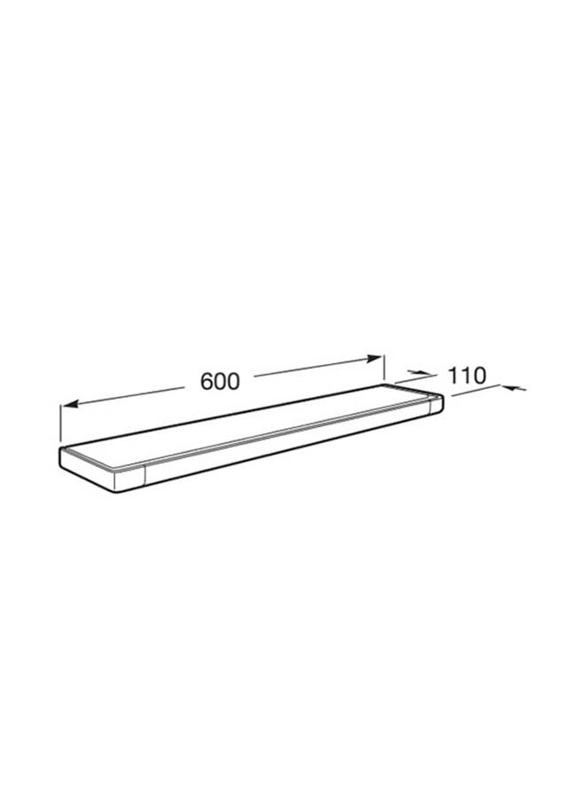 Roca - Shelf Black Matt 60 Cm -White/Black - Image 1