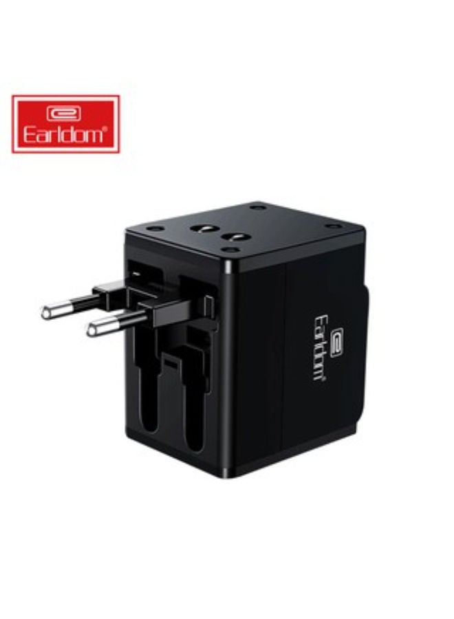 Earldom Universal Travel Adapter All in One International World Travel AC Power Converter Plug Socket - Image 1