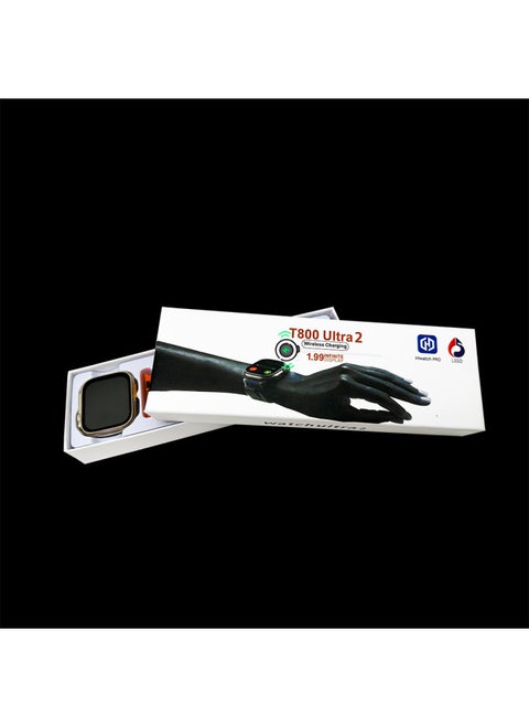 T800 Ultra 2 Smart Watch Multi-set UI Free Switching 9 Generation Gesture Answering Phone Smart Island-Color:Orange