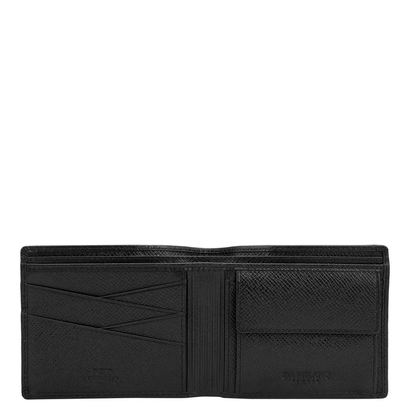 Da Milano black Black Bifold Leather Mens Wallet for Men | Best Price UAE