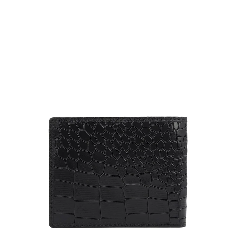 Da Milano black Black Bifold Leather Mens Wallet for Men | Best Price UAE