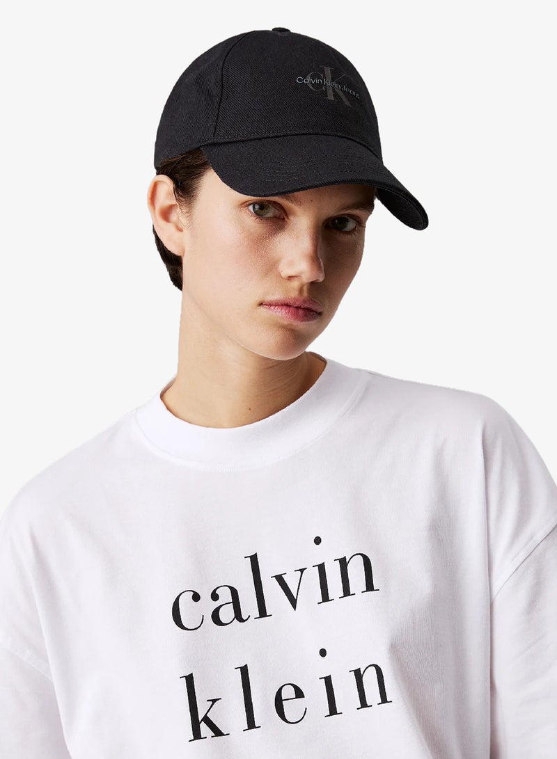 CALVIN KLEIN Printed  Baseball Curve Peak Cap - Image 2