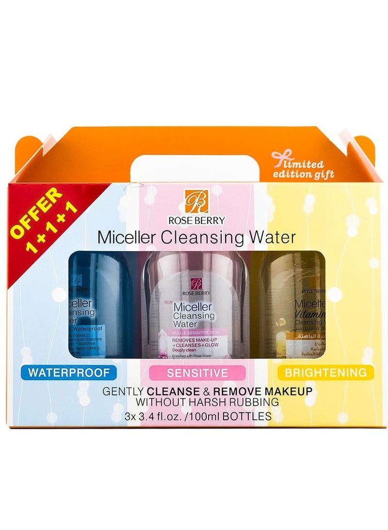 ROSE BERRY Micellar Cleansing Water Vitamin C & Dull & Sensitive skin & All-in 1 Waterproof - Image 2