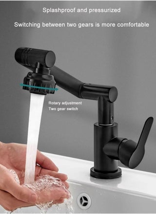 1080° Swivel Bathroom Sink Faucet Mixer Countertop Mount Splashproof Shower Faucet Black - pzsku/ZC06BE9777FEF9AC2AB79Z/45/_/1728641836/761a95c1-d039-4749-aafa-c657e664d4f9