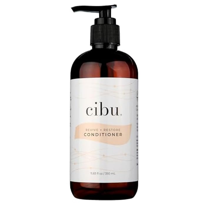 Cibu Revive and Restore Conditioner | Repair Conditioner with Oleic Acid, Linoleic Acid, Vitamin E & K | Eliminates Frizz, Seals Split Ends, Strengthens, Fortifies and Smoothens Hair Strands | 11.83oz - Image 1
