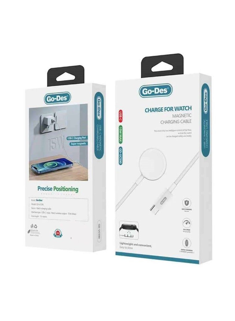 GO-DES Go Des GD-UC590 Apple Smart Watch Series Wireless Type-C Charging Cable - Image 2