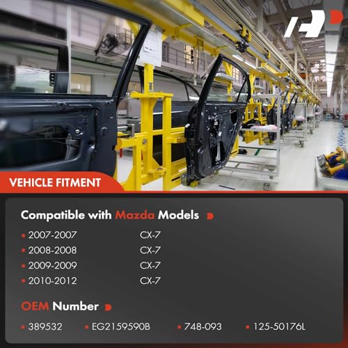 A-Premium Electric Power Window Regulator with Motor Compatible with Mazda CX-7 2007-2012 Front Left - Image 3