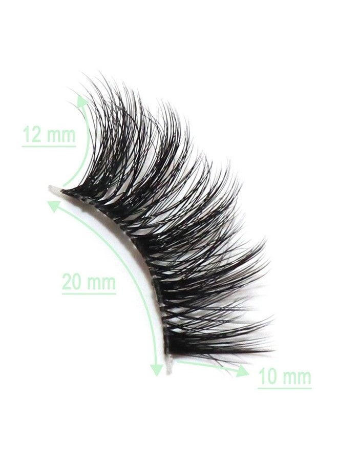 Ahrikiss Half Lashes Natural Lashes 10 Pairs Fluffy Volume False Eyelashes With Clear Band Soft 3D Wispy Lashes Tb03  - Image 4