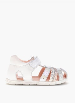 Pablosky Girls' Strap Sandals with Hook and Loop Closure  - Image 2