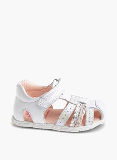 Pablosky Girls' Strap Sandals with Hook and Loop Closure  - Image 1