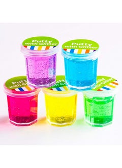 Kicko 96 Pack Mini Putty With Glitter - Sparkling Stretchy Elastic Putty Supply - Handy Slime For Child And Toddler - Goodies Party Prizes, Toys Assortments - Thoughtful Gift For Hours Of Creative Fun  - Image 2
