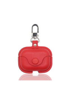 For Airpods 4 Protective Cover For Apple Earphone Case 123 Generation Airpods Pro/pro2 Earphone Leather Case New-Color:Lamb Pattern-Red-Applicable Model:airpods 1/2