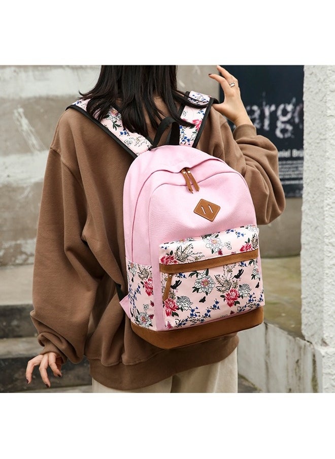 AL RAID - School Backpacks for Teen Girls 3 In 1 School Bookbags Set Lunch Bag Pencil Case Travel Lightweight Daypack Kids' School Bag - Image 1