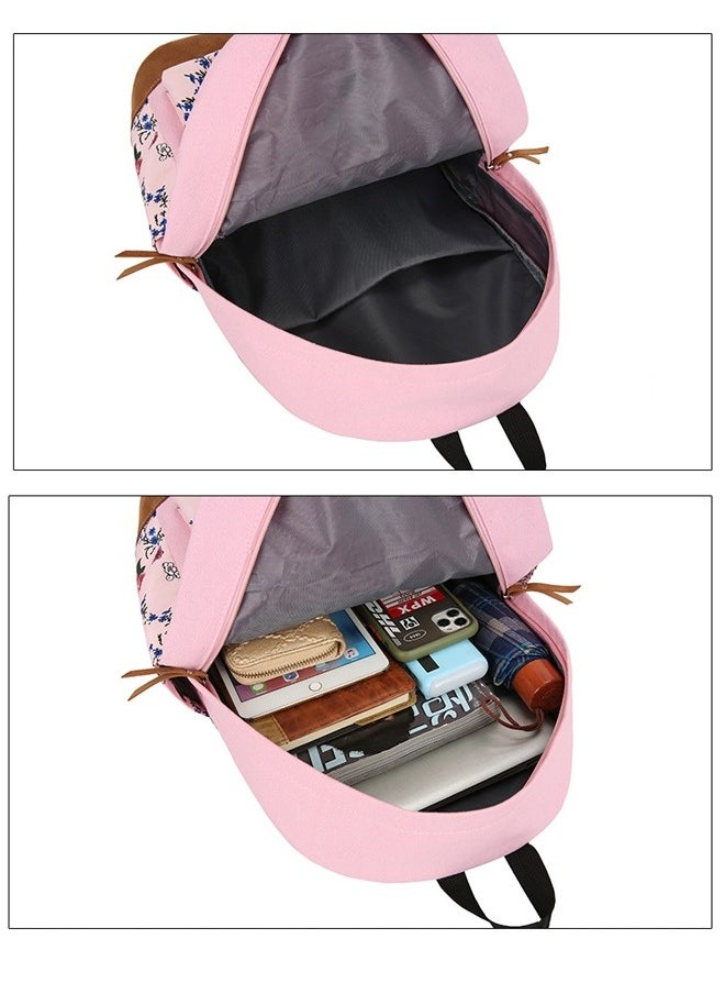 AL RAID - School Backpacks for Teen Girls 3 In 1 School Bookbags Set Lunch Bag Pencil Case Travel Lightweight Daypack Kids' School Bag - Image 1