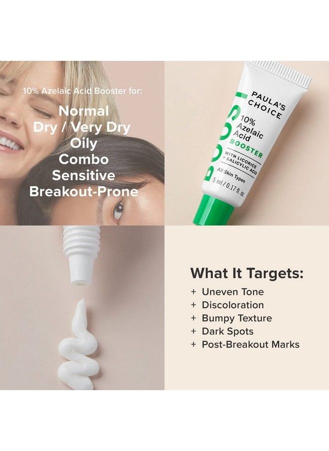 PAULA'S CHOICE - Boost 10% Azelaic Acid Booster Cream Gel Licorice Extract & Salicylic Acid Oilfree Skin Brightening Serum 5 Ml - Image 1