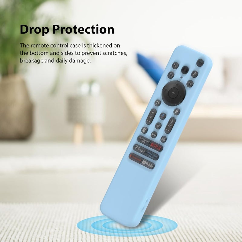 Cotbolt Silicone Cover Case Compatible with Sony Bravia Smart Tv 2023 2024 2025 Voice Remote RMF-TX910U (Luminious Blue) [Remote NOT Included] - Image 5