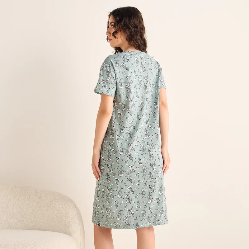 Splash FAV Floral Print Night Dress