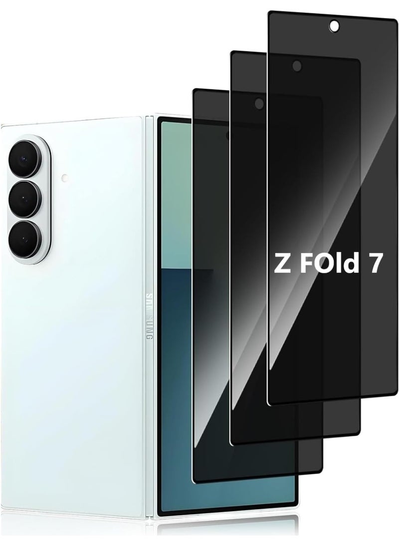Muzz Privacy Screen Protector for Samsung Galaxy Z Fold7, Front Screen, 9H Hardness Tempered Glass, Anti-Spy (3) - Image 1