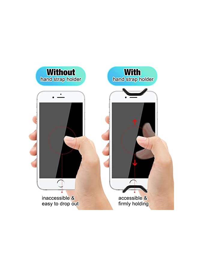 KASTWAVE Pieces Mobile Phone Security Hand Strap Holder Security Hand Strap Holder Phone Security Hand Grip Phone Accessory for 5.2-7.5 Inch Smartphones - Image 5