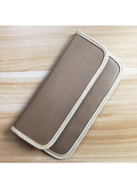7-inch Electragnetic Shielding Mobile Phone Signal Bag Isolation Bag Anti-GPS Positioning Universal Anti-radiation Tracking Anti-interference-Color:Khaki