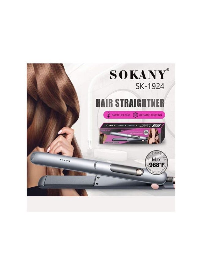 sokany SK-1924 Professional Hair Straightener with Advanced Copper Ceramic Technology - Image 2