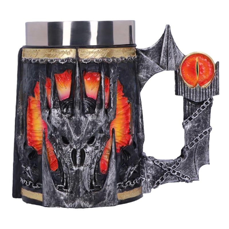 Nemesis Now Lord of the Rings Tankard HandPainted Resin Mug Officially Licensed Collectible 155cm Sauron - Image 2