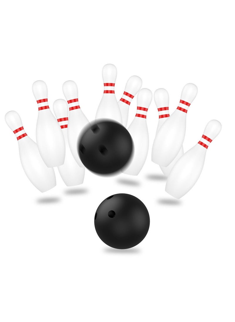 Generic 12 Pcs Kids Bowling Set Includes 10 Classical White Pins and 2 Balls Early faIbU  - Image 2