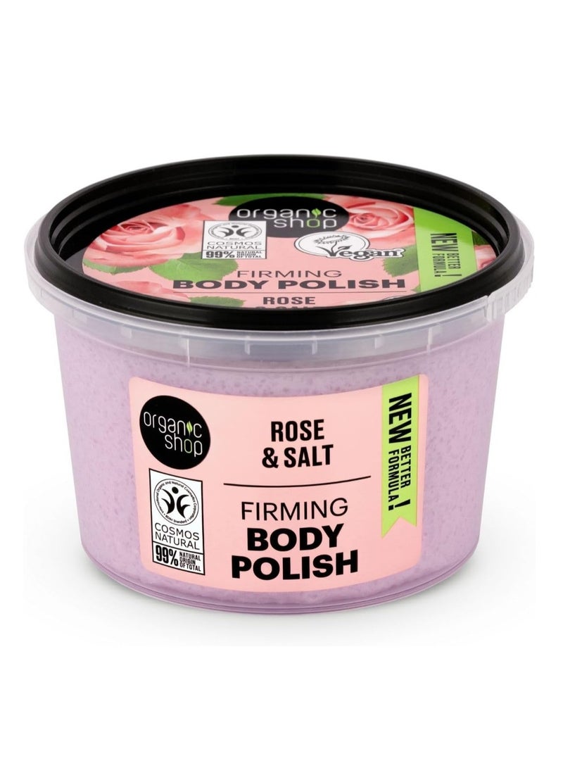 Organic Shop Firming Body Polish Rose 250 ml - Image 1