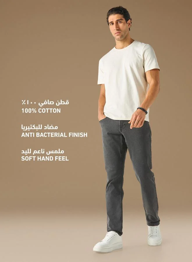 سبلاش فيڤ تي شيرت بياقة دائرية وأكمام قصيرة