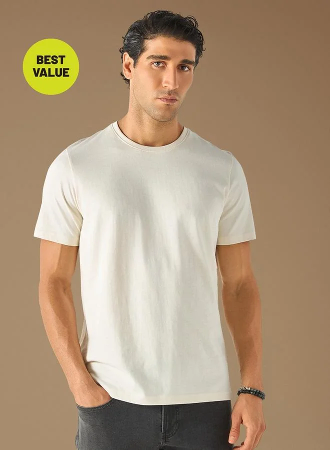 سبلاش فيڤ تي شيرت بياقة دائرية وأكمام قصيرة