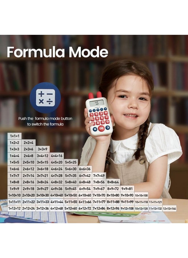beiens - beiens Learning Toys for 4+ Year olds, Math Games, Educational Toys for Addition, Subtraction, Division and Multiplication Game, Electronic Math Flash Cards - Image 1