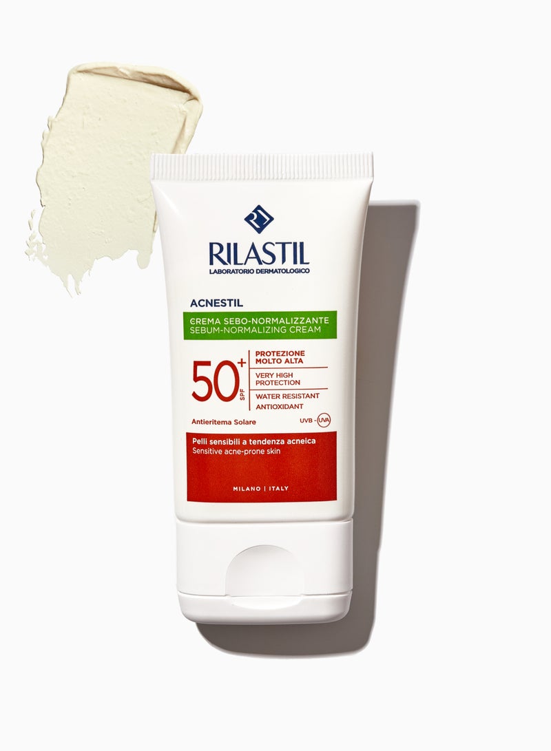 Rilastil Acnestil Sebum-Normalizing Cream Spf 50+ 40Ml - Image 3